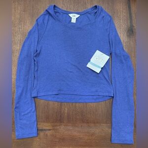 NWT Athleta Girl Easy Rib Long Sleeve XXL 16 Thumbhole Petite XS